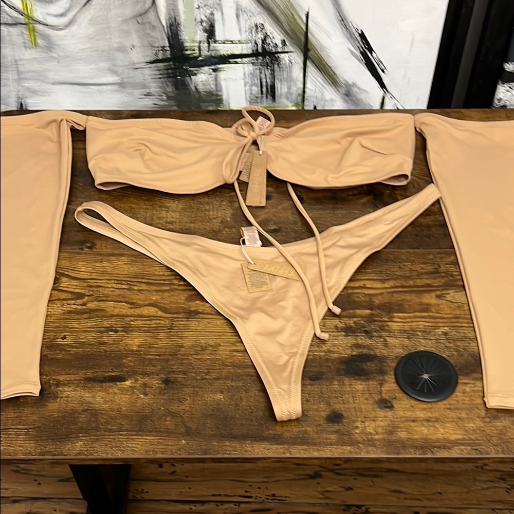 SKIMS 3 Piece Ochre Bikini!